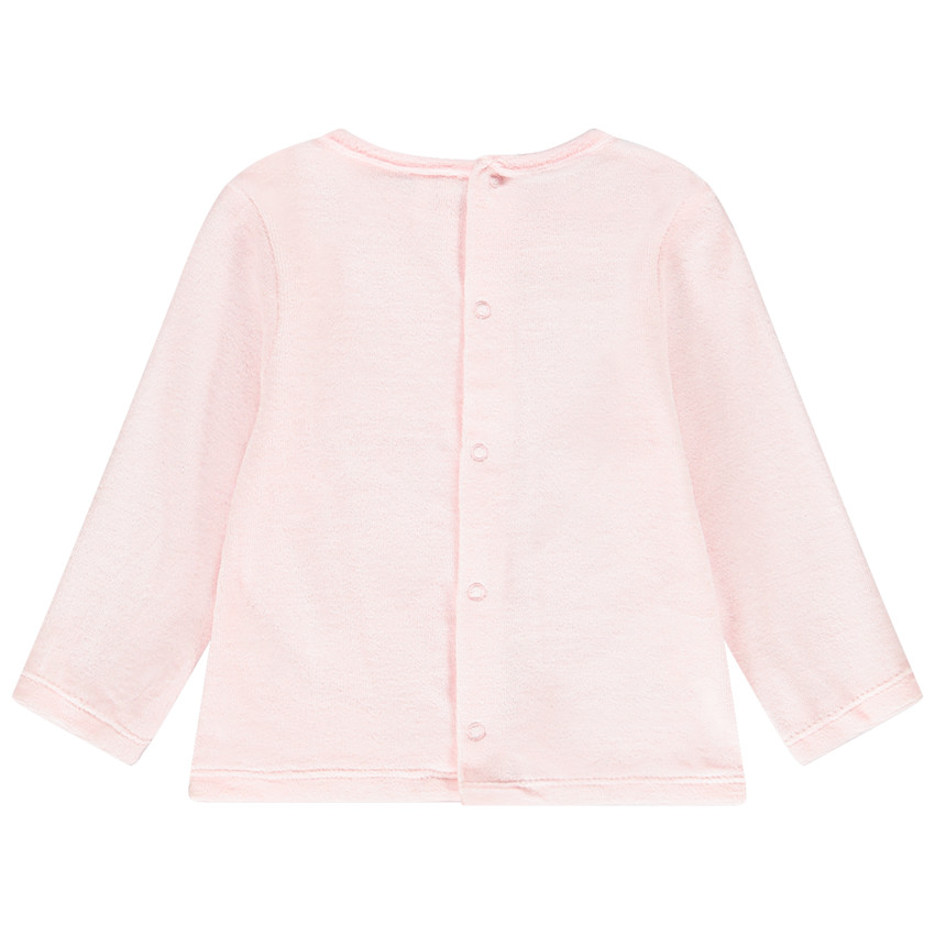 Pelele de terciopelo con mensaje para bebé niña 