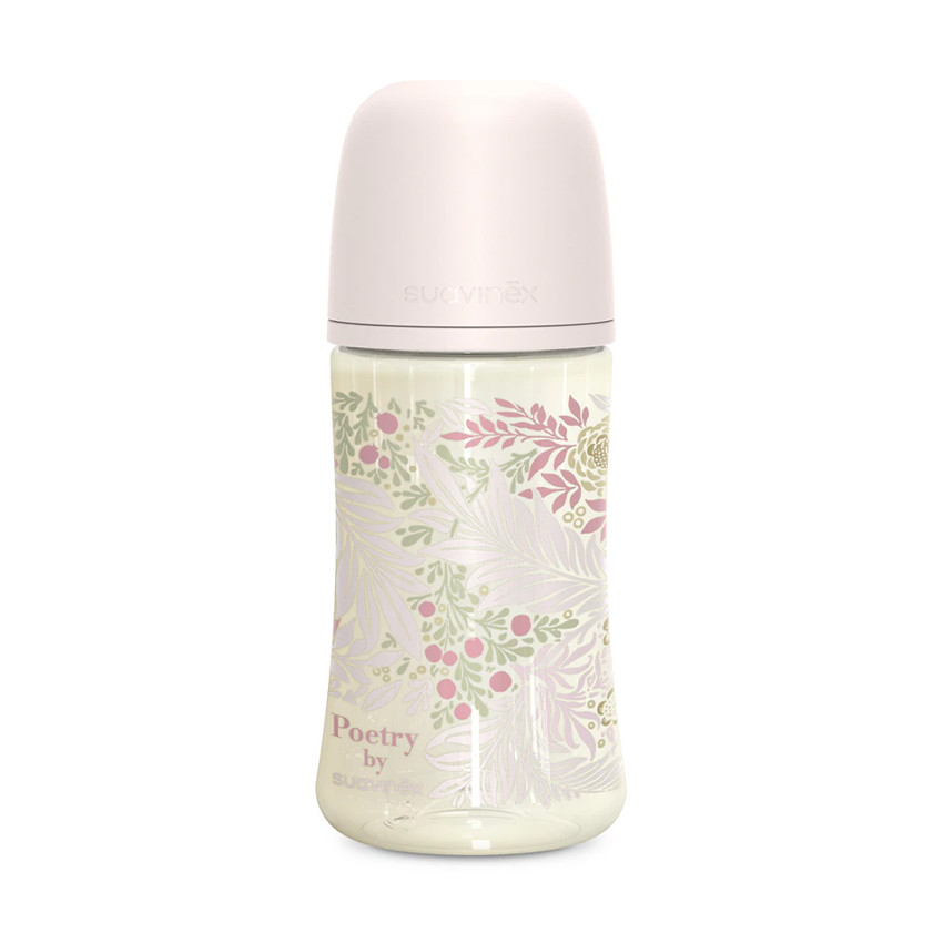 Biberón con tetina fisiológica SX Pro M 270ml Poetry rosa 