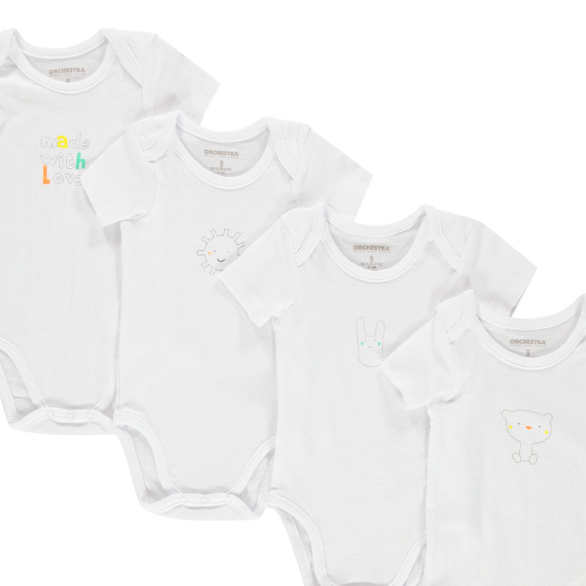 Lote de 7 bodies mangas cortas con estampado  Additional Lote de 7 bodies mangas cortas con estampado