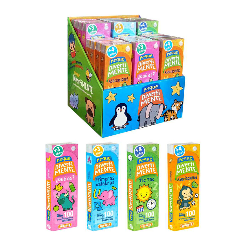 Libro de preguntas y respuestas colección Diverti mente (título aleatorio) +3/4 años 