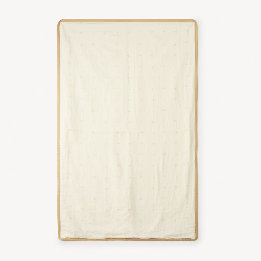 Manta de felpa y tubular con estampado de elefantes para bebé. 