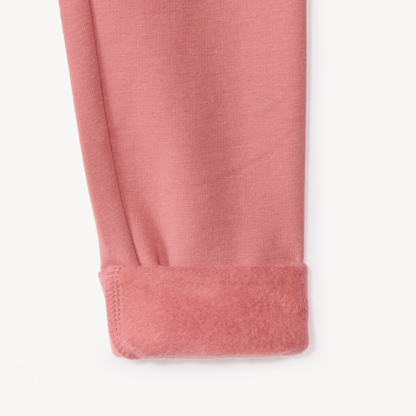 Pack de 2 leggings de felpa para niña 