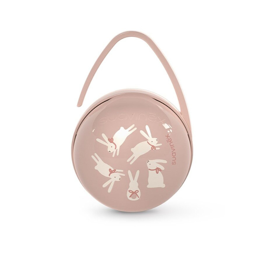 Portachupetes dúo Wonder Conejos rosa 