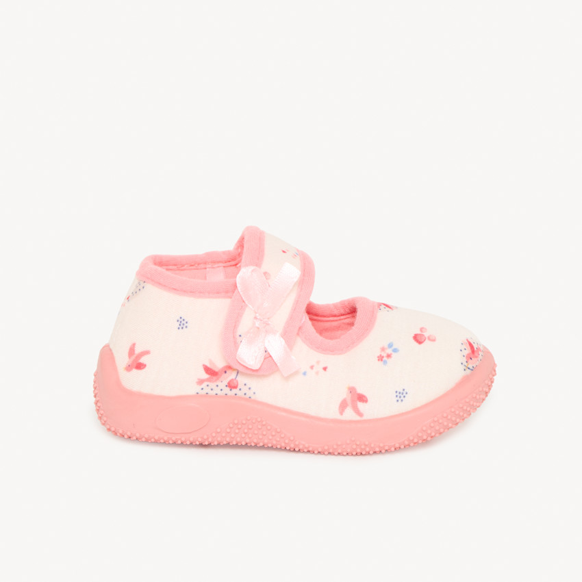 Zapatillas tipo merceditas estampado fantasía para bebé niña 