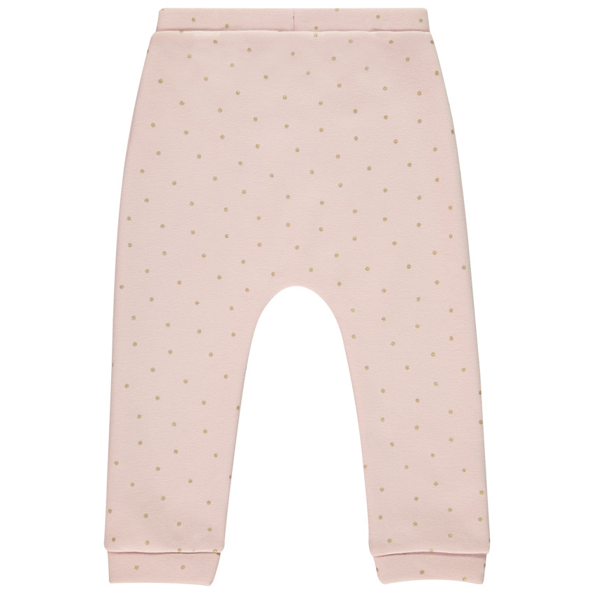 Pantalón jogging de jersey sherpa con lunares brillantes para bebé niña 