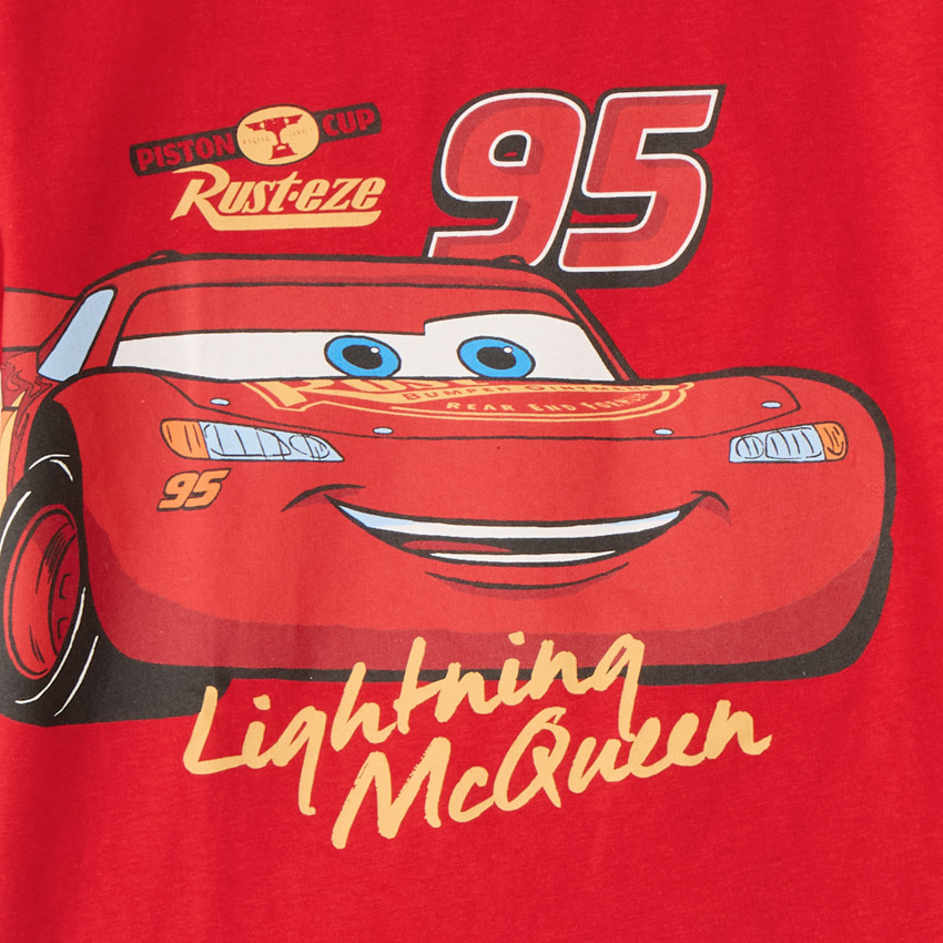 Conjunto de pijama de 2 piezas camiseta + pantalones cortos Flash McQueen Disney-Pixar para niño. 