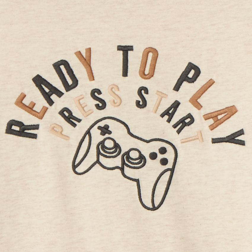 Camiseta de manga larga con estampado de Gameboy niño. 
