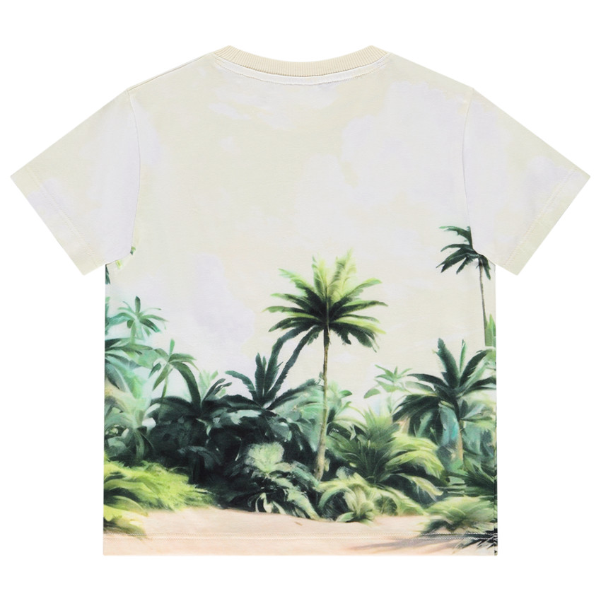 Camiseta de manga corta efecto tie & dye con motivos tropicales para niño 