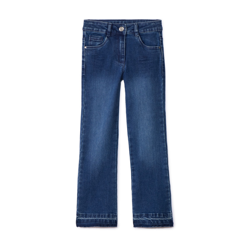 Pantalones vaqueros de corte acampanado para niña 