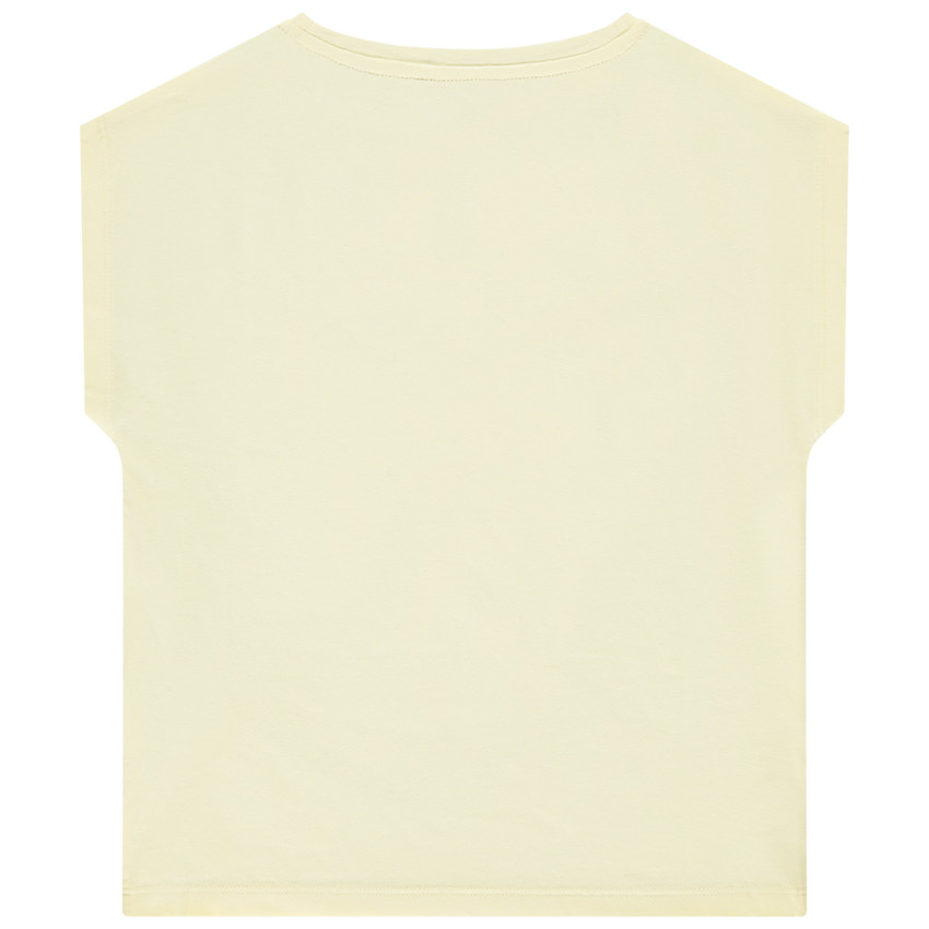 Camiseta de manga corta con estampado de lentejuelas para niña 