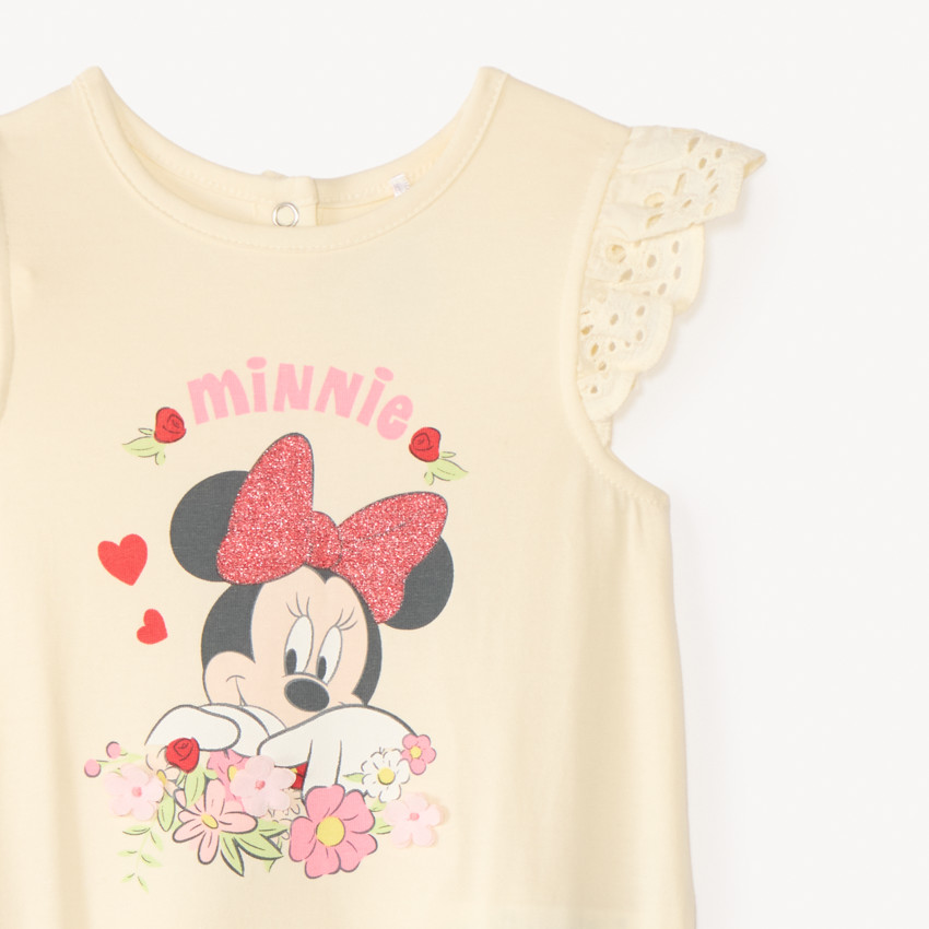 Monedero de bordado de encaje de Minnie Disney para niña bebé 