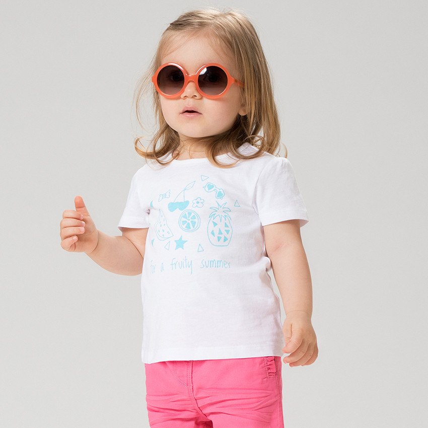 Camiseta de manga corta de punto con frutas estampadas  Additional Camiseta de manga corta de punto con frutas estampadas