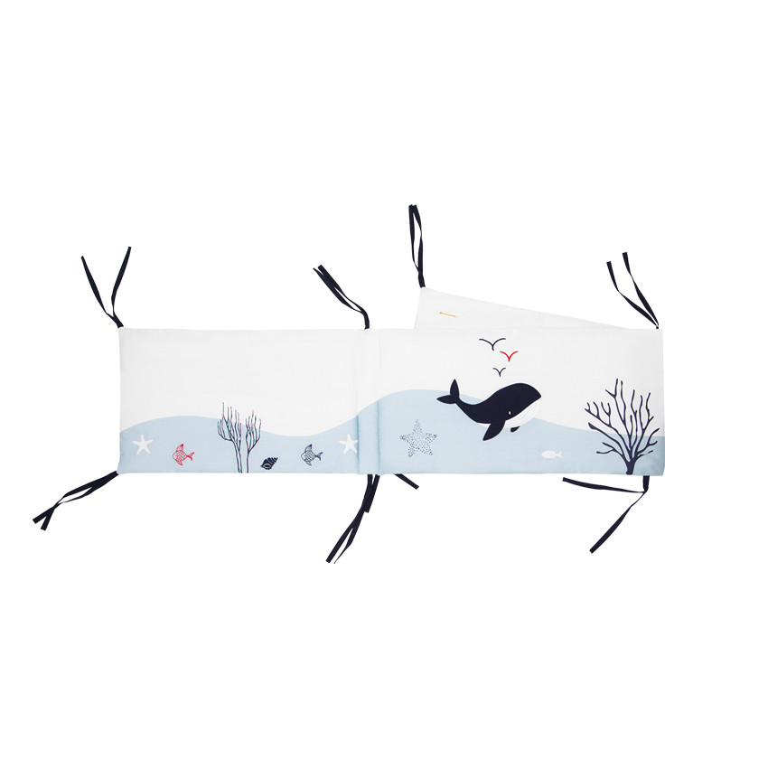 Protector de cuna 3 paneles Pretty Sea  Additional Protector de cuna 3 paneles Pretty Sea