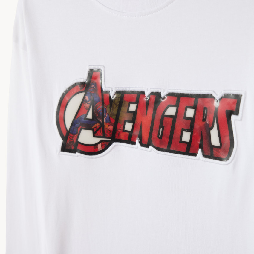 Camiseta de manga larga para niño con impresión lenticular de Avengers Marvel. 