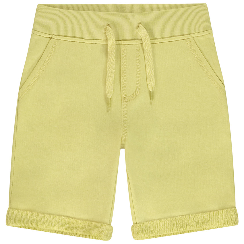 Bermudas de felpa lisa para niño 