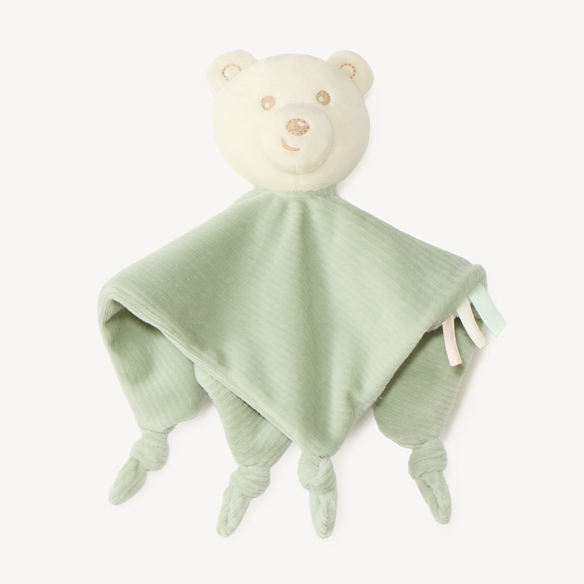 Doudou pañuelo osito de terciopelo para bebé 