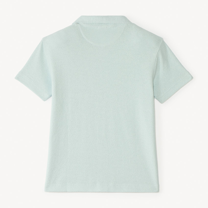 Camisa de manga corta de jersey liso para niño 