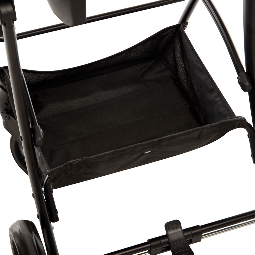 Carro trio combinado con silla de coche y capazo jaspeado/gris 