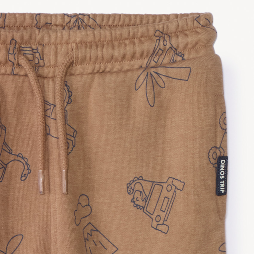 Jogging de felpa con estampado de roadtrip para bebé niño 