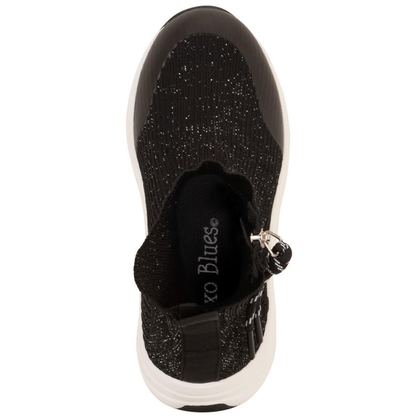 Zapatillas de malla brillante elásticas para niña 