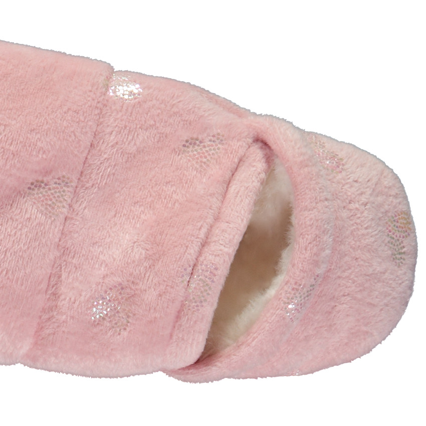 Pelele estampado corazones iridiscentes para bebé niña con acabados diferentes según la edad. 