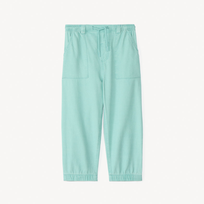 Pantalón de tela con puños para bebé niño. 