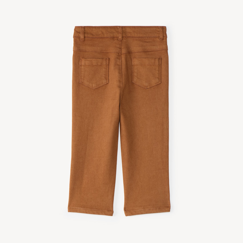 Pantalón de bebé niño en denim liso 