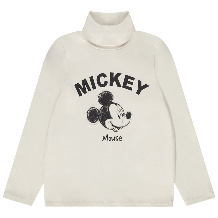 Camiseta de cuello alto con estampado de Mickey Disney niño 