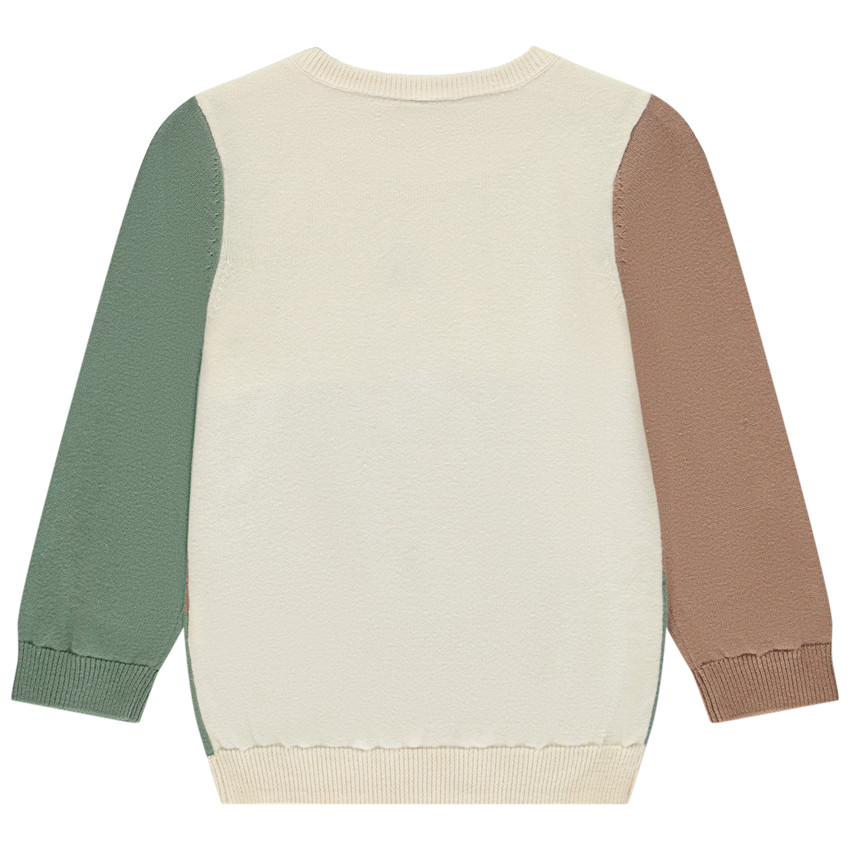 Suéter de punto jacquard tricolor para bebé niño  Additional Suéter de punto jacquard tricolor para bebé niño