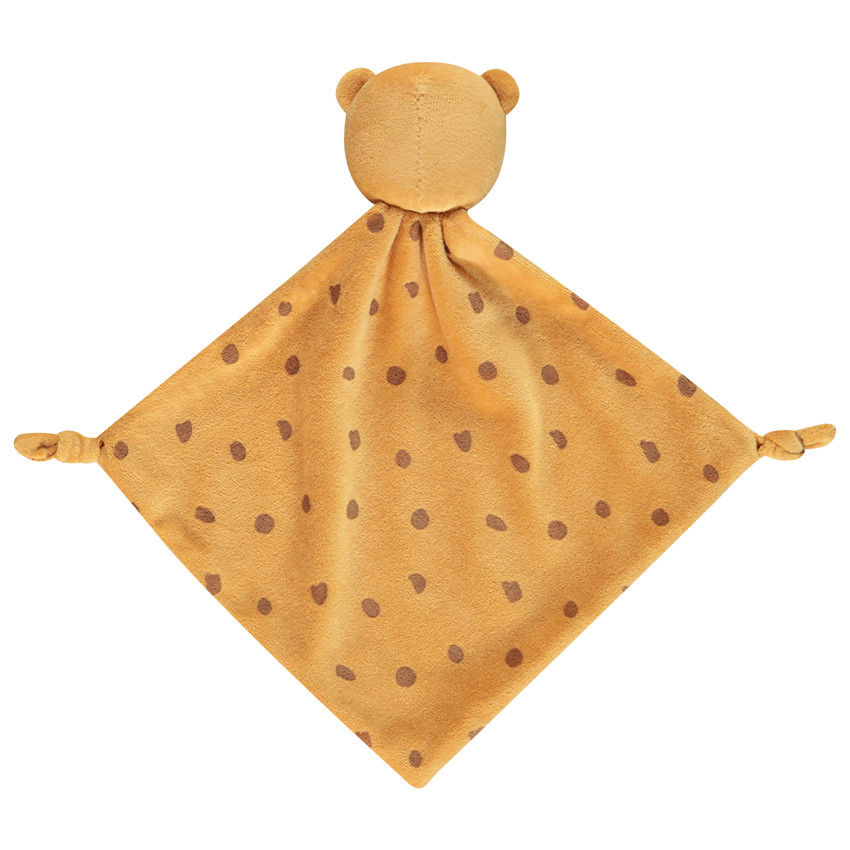 Doudou plano de leopardo en terciopelo moteado para bebé 