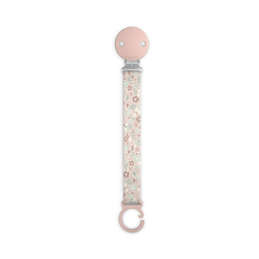 Chupetero broche y cinta de tela Wonder Liberty rosa 