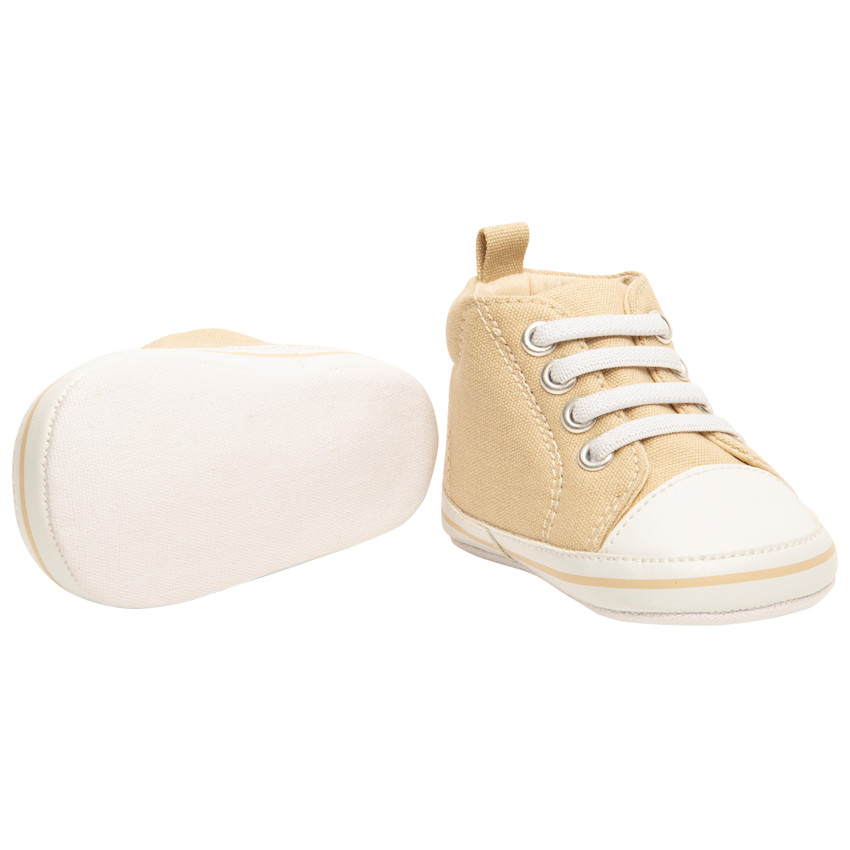 Zapatillas de lona altas con cordones para bebé niño 