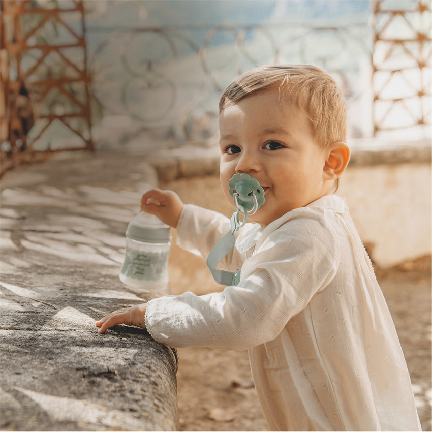 Chupete tetina fisiológica silicona SX PRO Wonder 0-6M verde claro 