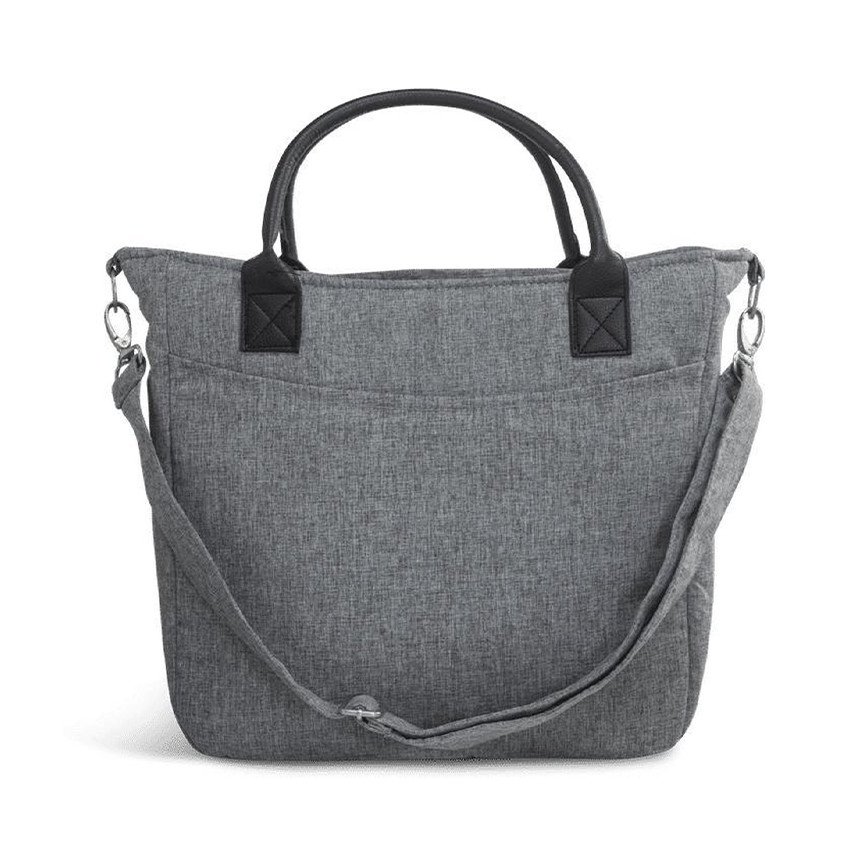 Bolso cambiador gris jaspeado 