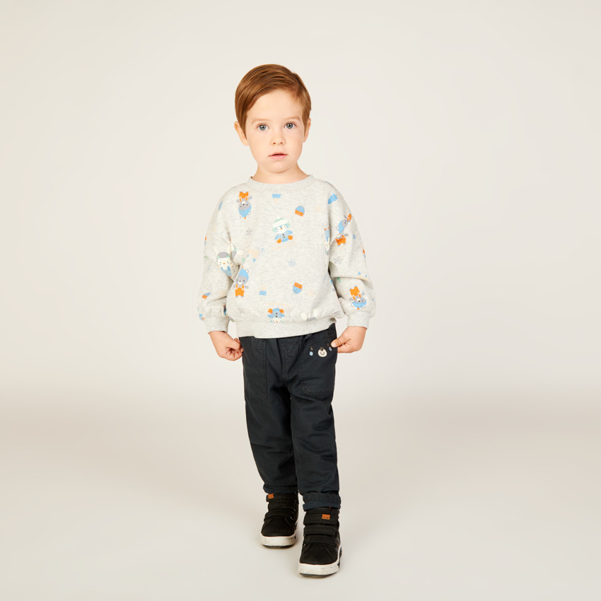 Pantalón con bolsillos divertidos para bebé niño 