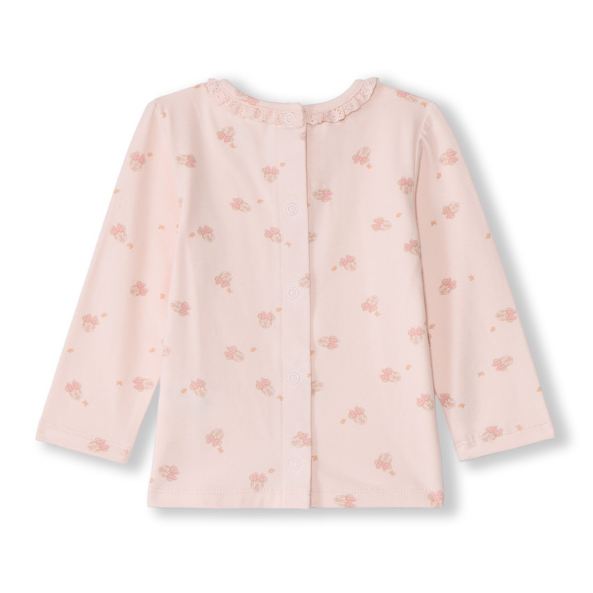 Ensemble 2 pièces avec salopette Minnie Disney pour bébé fille 