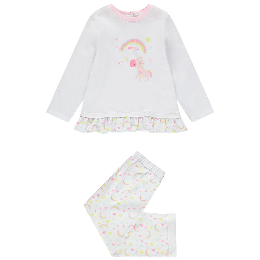 Pijama de jersey estampado de unicornio y arcoíris  Additional Pijama de jersey estampado de unicornio y arcoíris