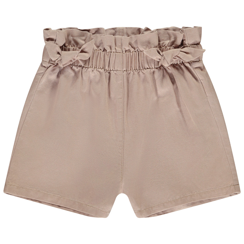 Short con volantes y lazos decorativos para niña 