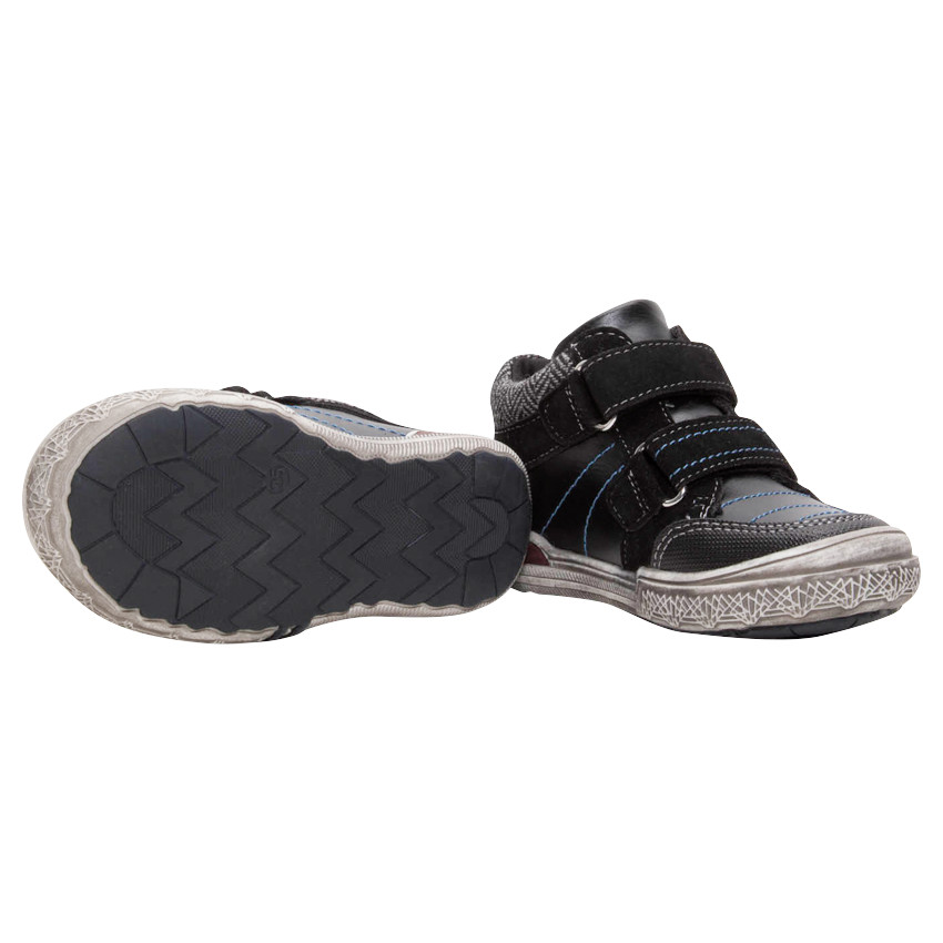 Deportivas altas con 2 velcros y cuello de espiga 