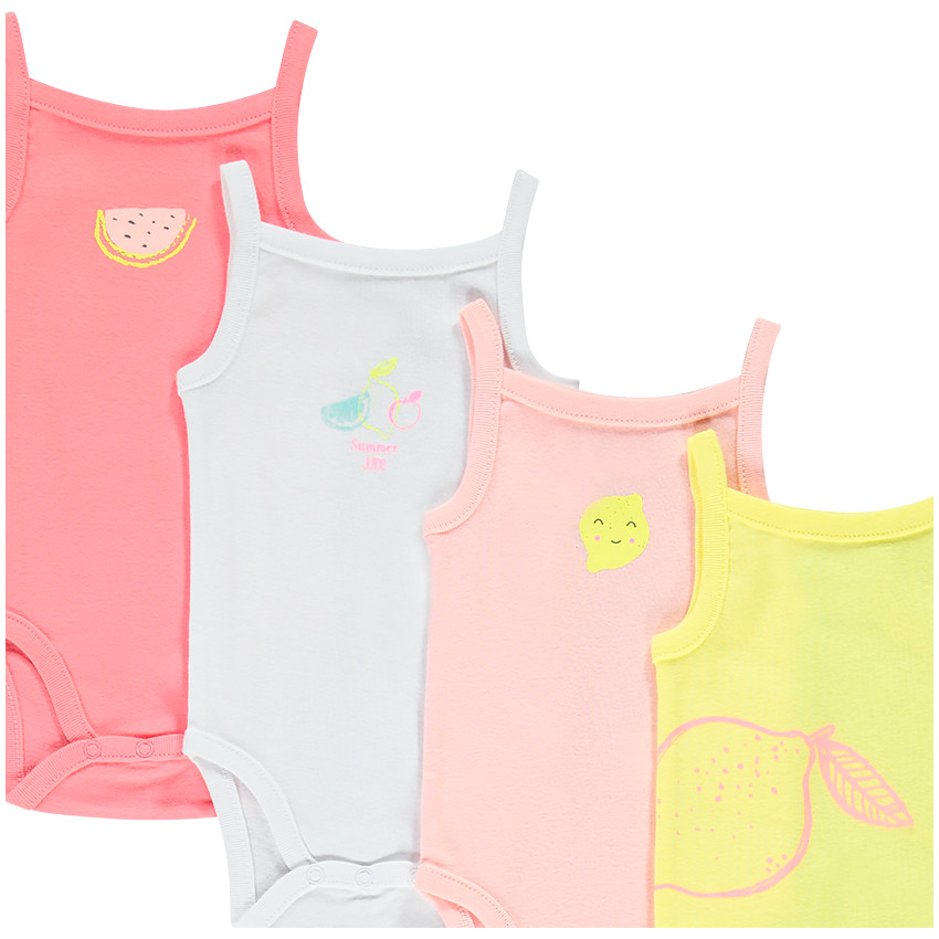 Pack de 7 bodies estampado frutas para bebé niña  Additional Pack de 7 bodies estampado frutas para bebé niña