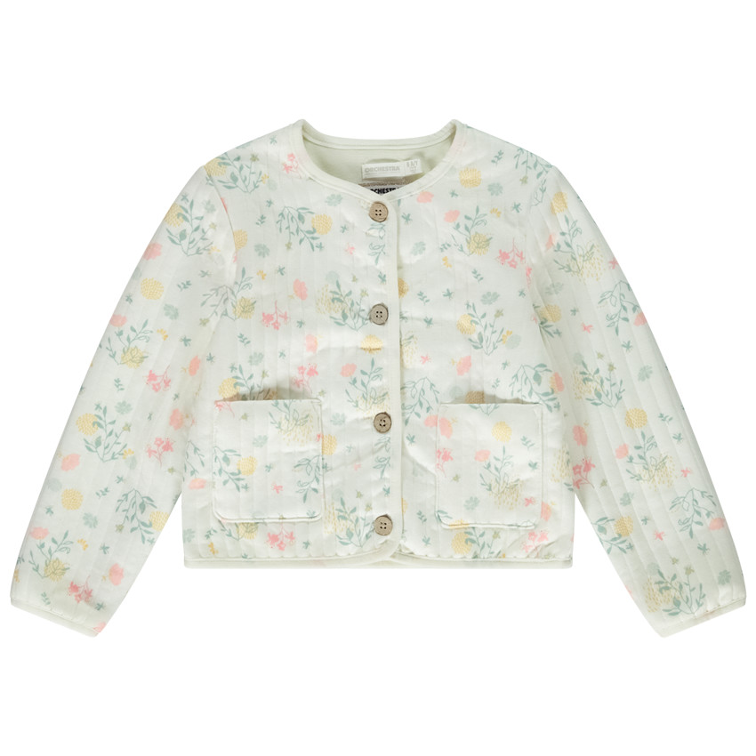 Veste acolchada estampado floral para niña  Additional Veste acolchada estampado floral para niña