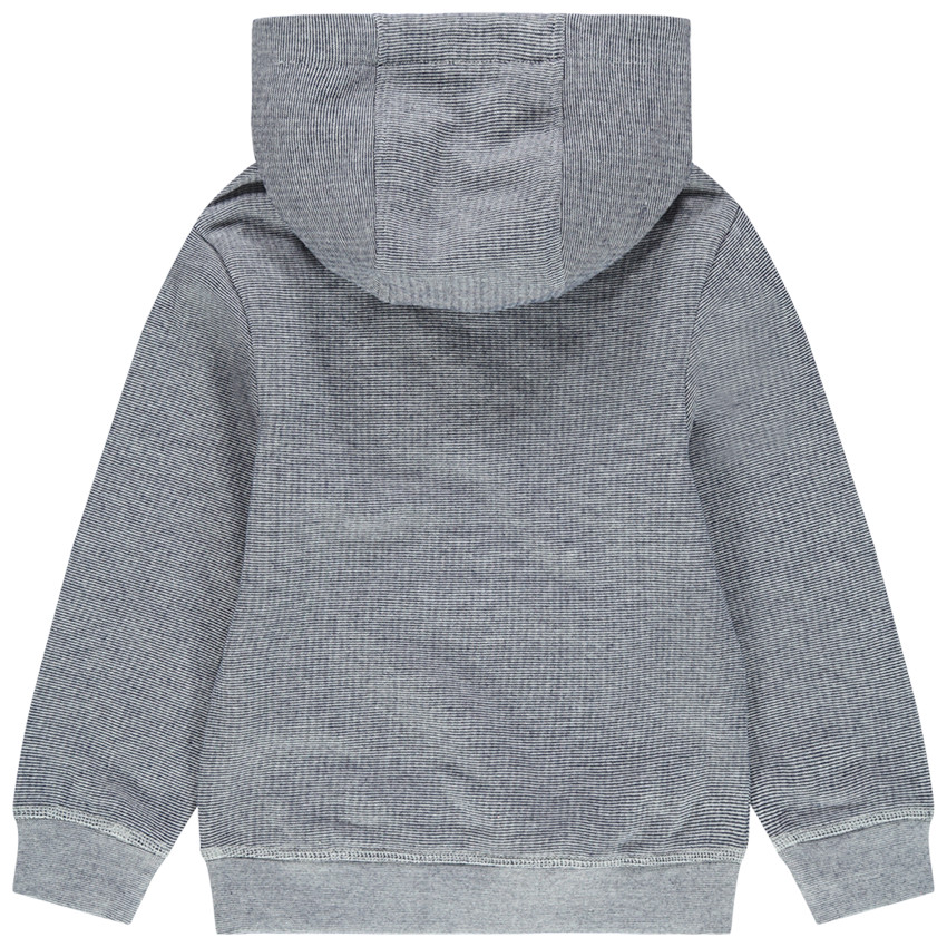 Sudadera de felpa con capucha e inscripciones de rizo 