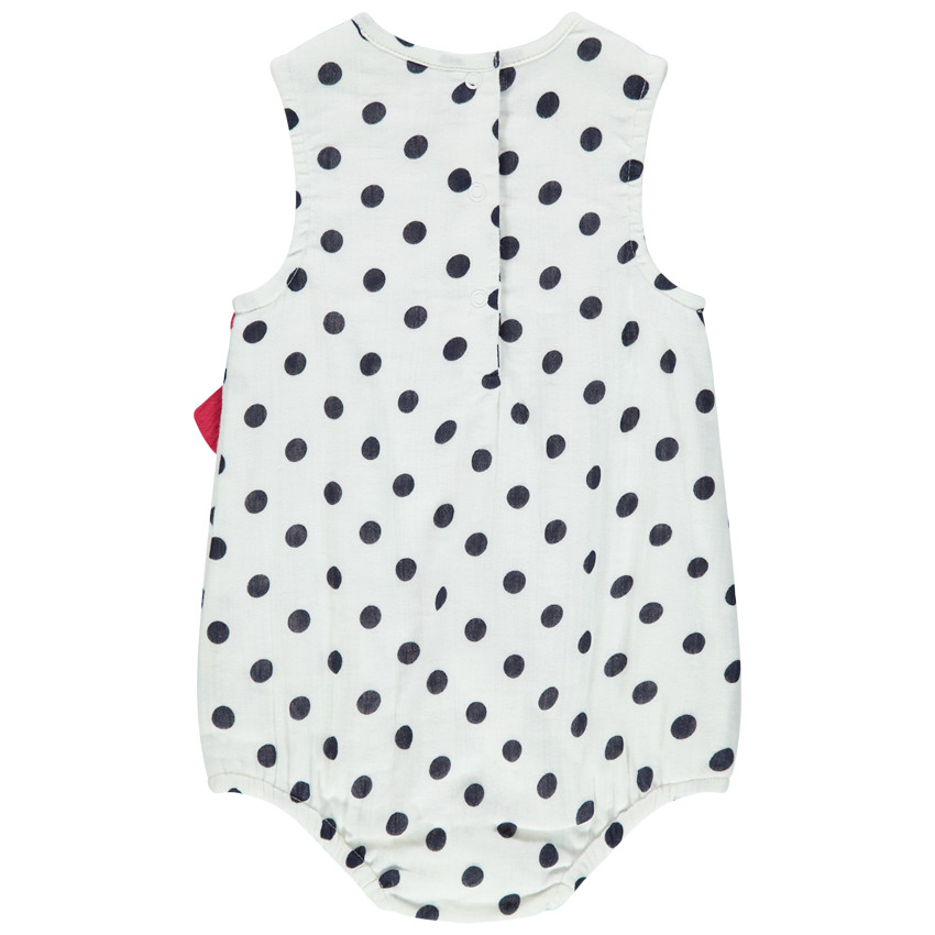 Body y lunares con cuello cruzado y lazo  