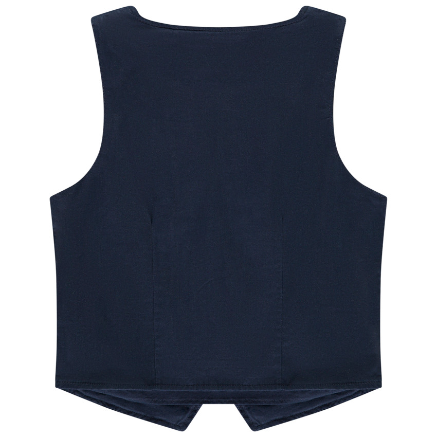 Chaleco sin mangas estilo camarero en color uniforme para niño 