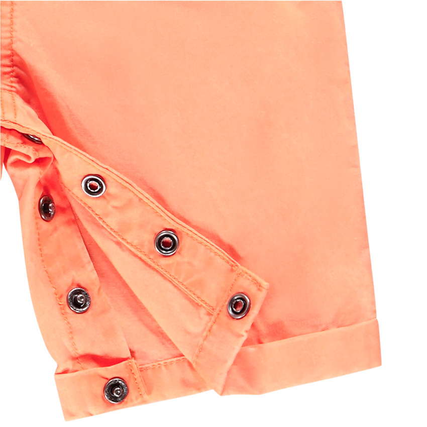 Ensemble chemise imprimé ananas + salopette courte pour bébé garçon 