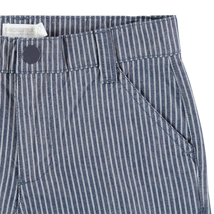 Pantalon corto de rayas verticales all-over Main Pantalon corto de rayas verticales all-over