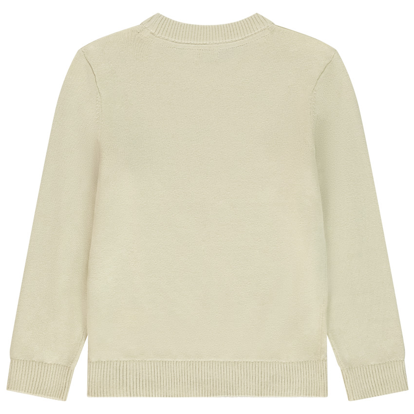 Jersey de punto liso con estampado World para niño 