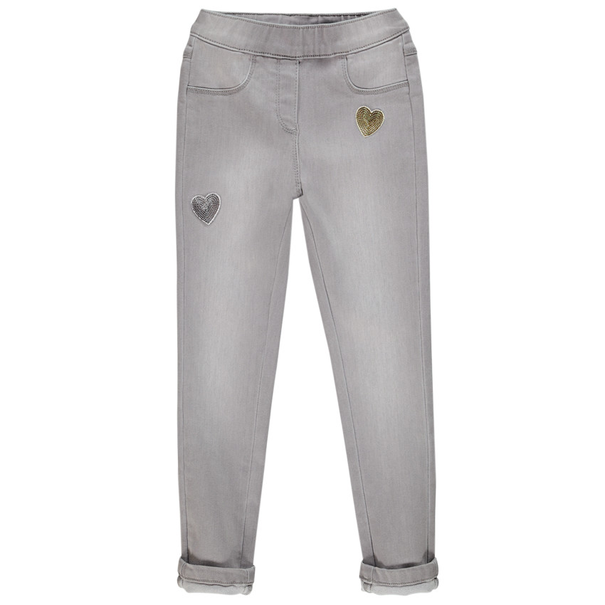 Jeggings efecto lavado corazones lentejuelas  Additional Jeggings efecto lavado corazones lentejuelas