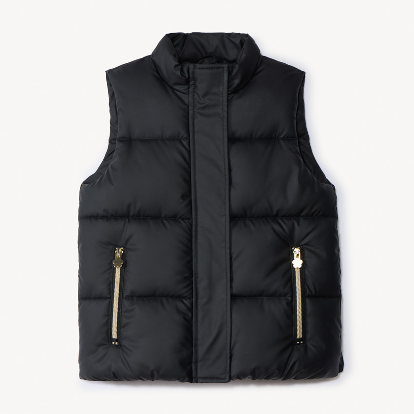 Chaleco sin mangas acolchado con efecto satinado para niña 