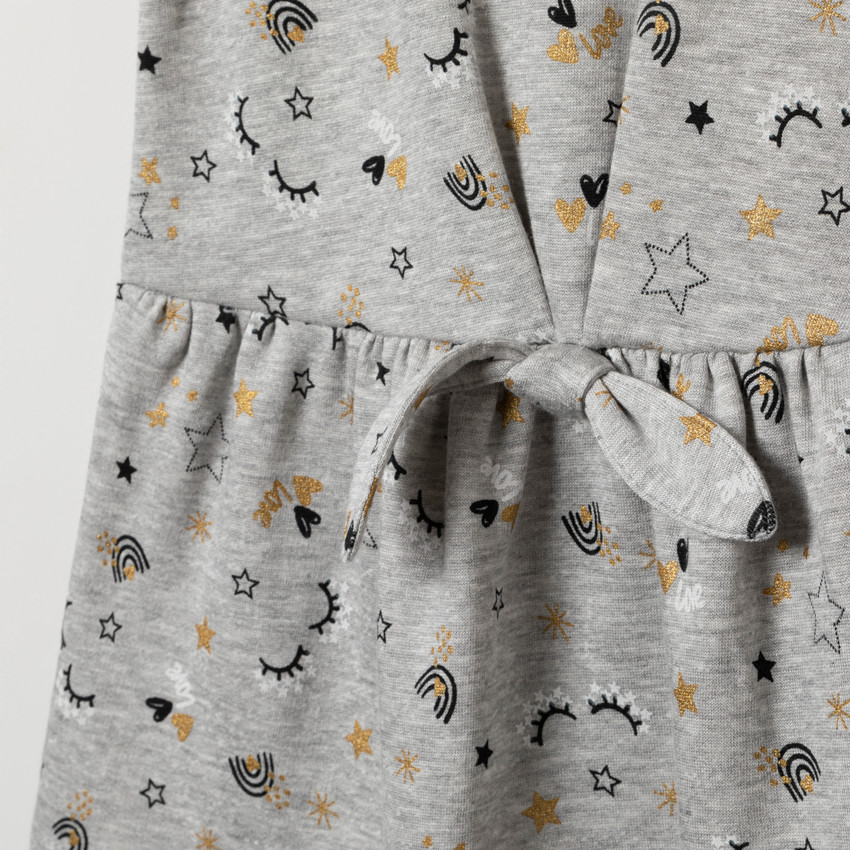 Vestido manga corta estampado all-over Main Vestido manga corta estampado all-over
